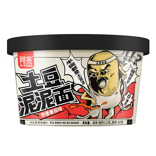 阿宽土豆泥泥面浓香番茄味
