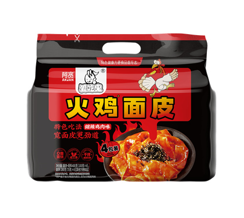 享惠版火鸡面皮甜辣鸡肉味（四连包）